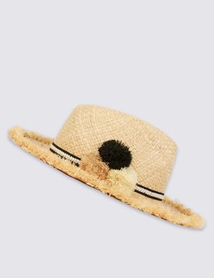 Pom-Pom Fedora Hat